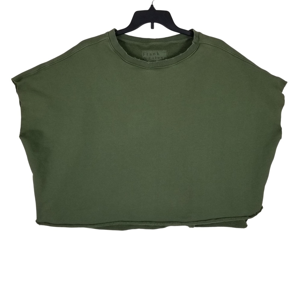 Frank & Eileen Tee Lab Poncho Women OS Olive Green Cotton Fleece LAB216TF